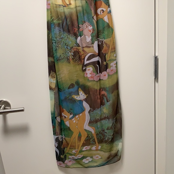 Zara Disney Bambi Print Tulle Midi Dress NWT Small - Picture 7 of 13